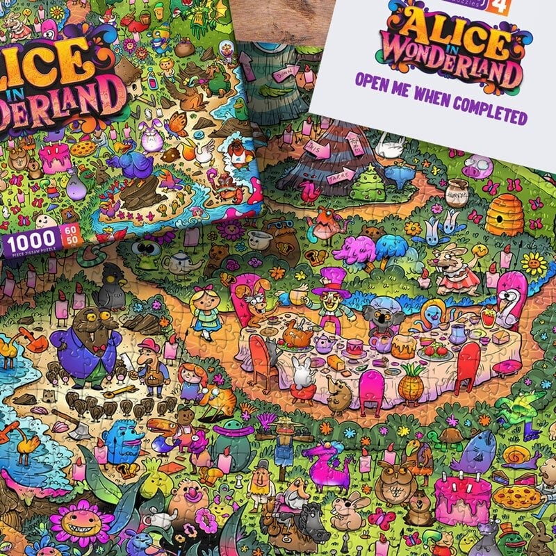 Vizzles Alice In Wonderland 1000pc Jigsaw Puzzle