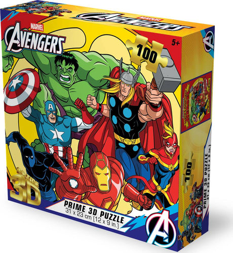 Prime 3D: 100pc 3D Puzzle - Marvel Avengers