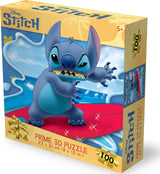 Prime 3D: 100pc 3D Puzzle - Disney Stitch - Surfboard
