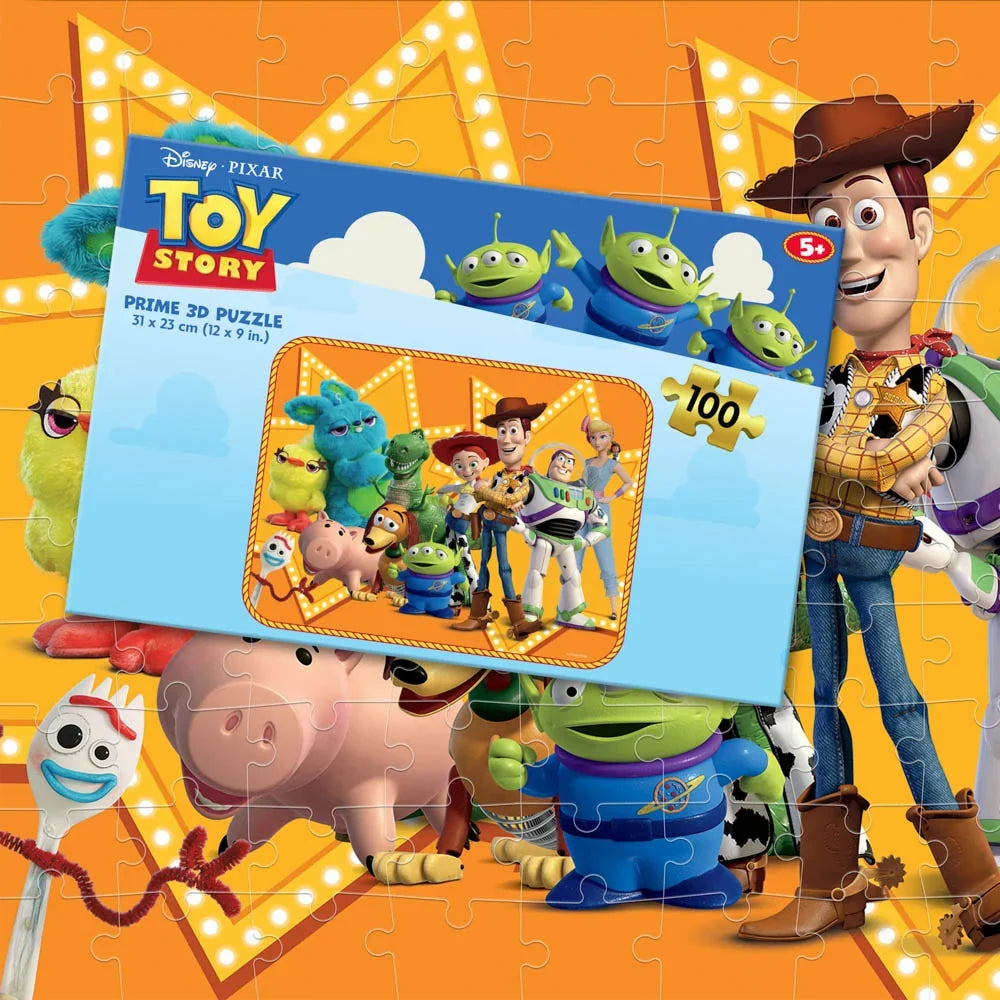 Prime 3D: 100pc 3D Puzzle - Disney Toy Story Orange Star