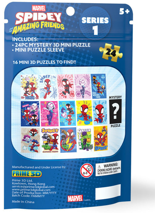 Prime 3D: Mini Mystery Blind Bags 3D Puzzle - Marvel Spiderman