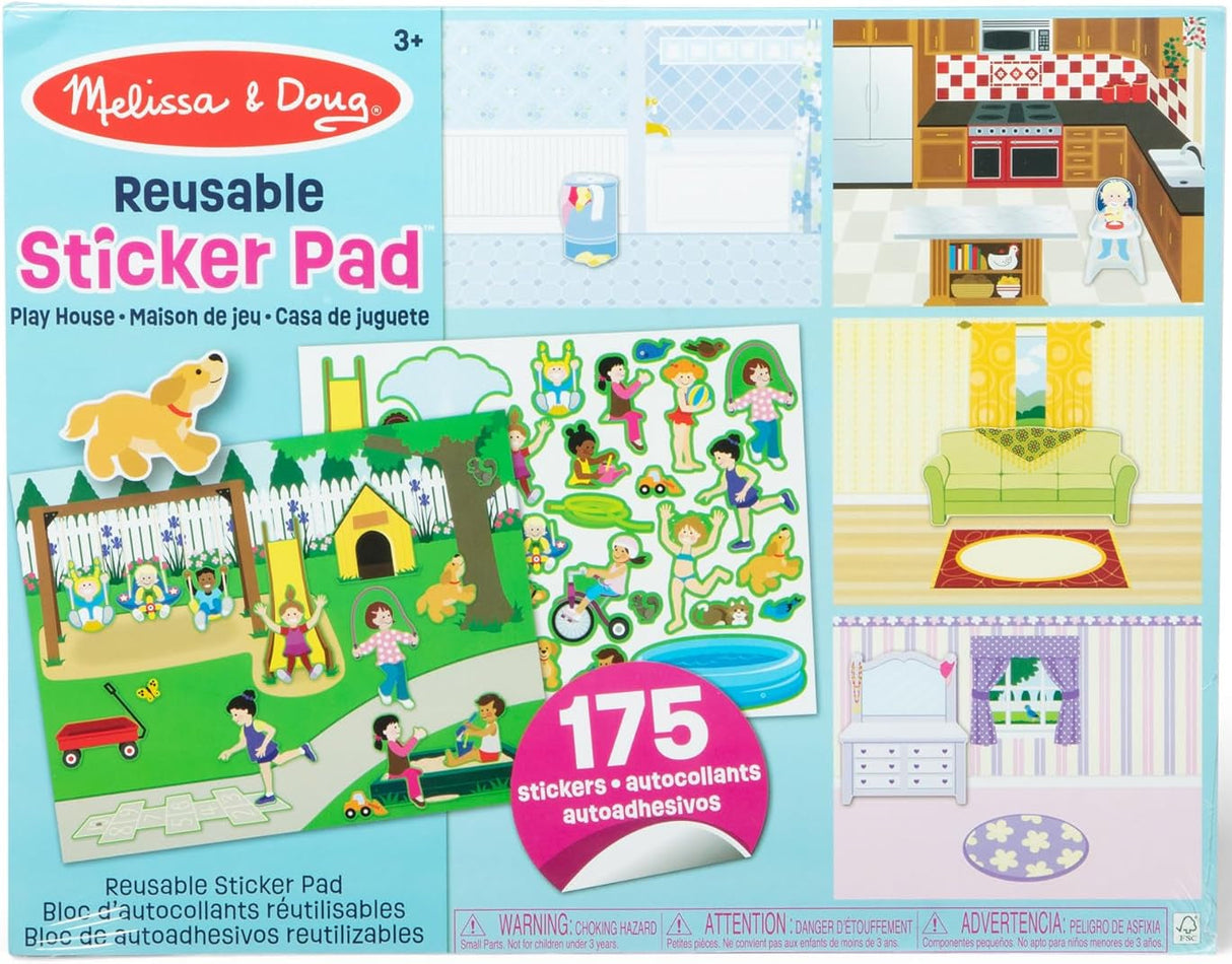 Melissa & Doug: Reusable Sticker Pad - Play House