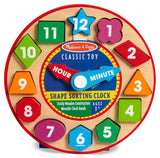 Melissa & Doug: Wooden Shape Sorting Clock