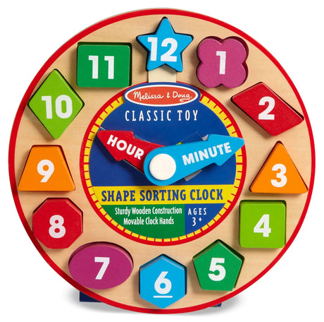 Melissa & Doug: Wooden Shape Sorting Clock