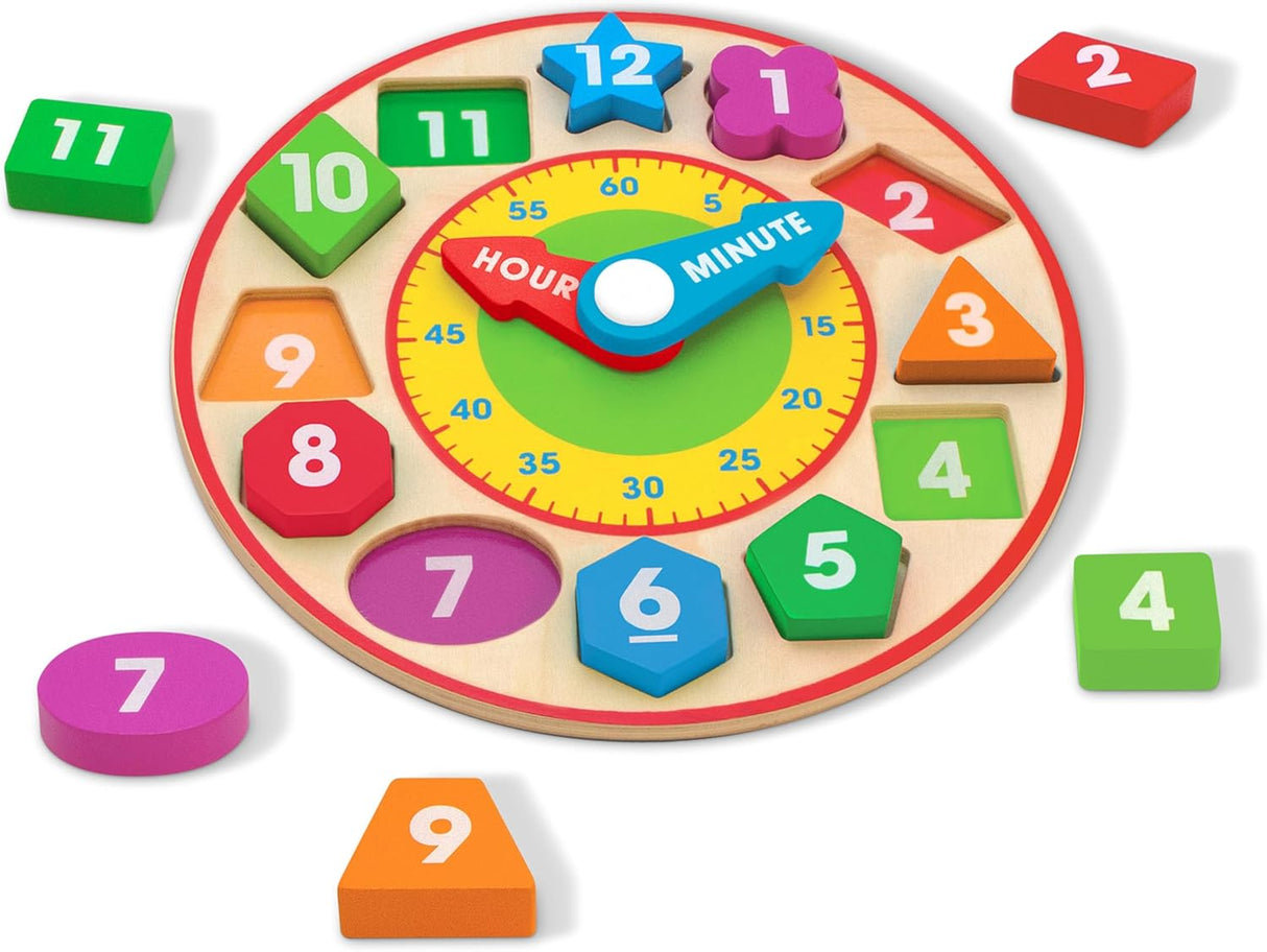 Melissa & Doug: Wooden Shape Sorting Clock
