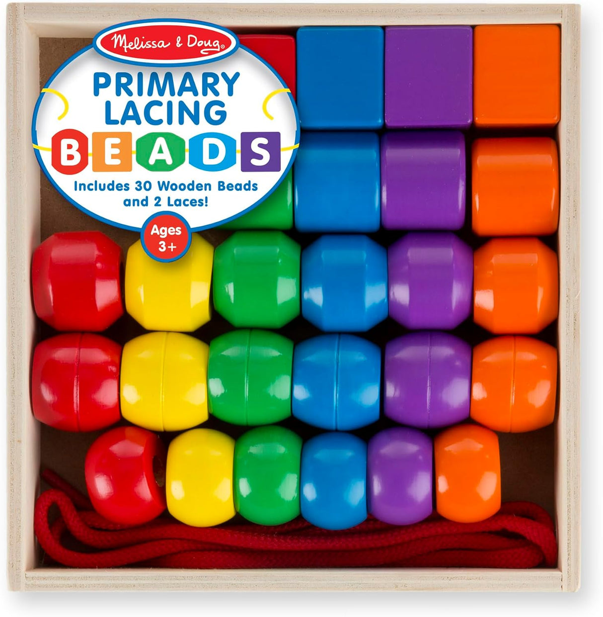 Melissa & Doug: Primary Lacing Beads