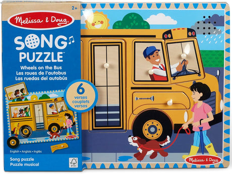 Melissa & Doug: The Wheels on the Bus Song Puzzle 6 Pieces