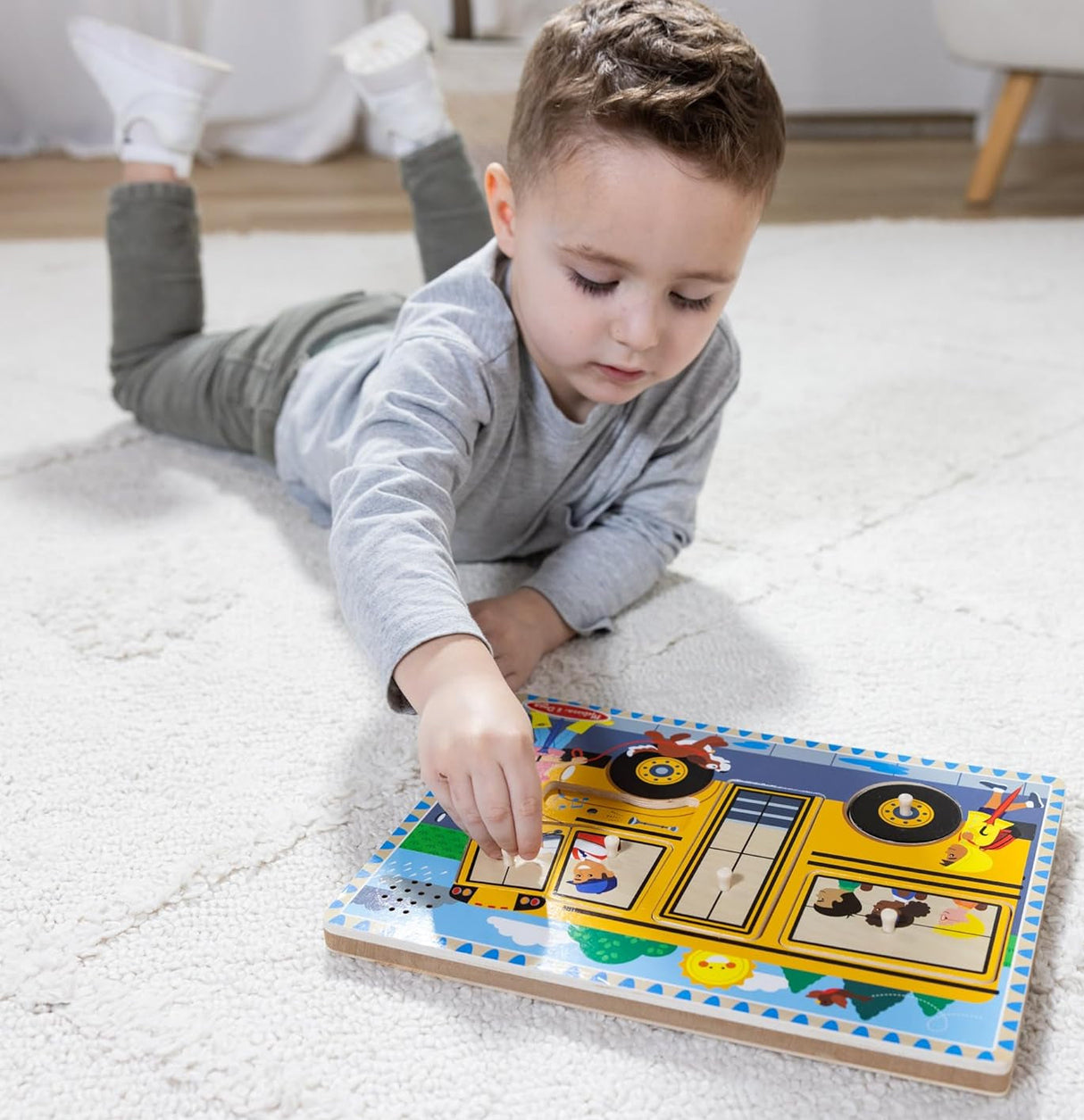 Melissa & Doug: The Wheels on the Bus Song Puzzle 6 Pieces