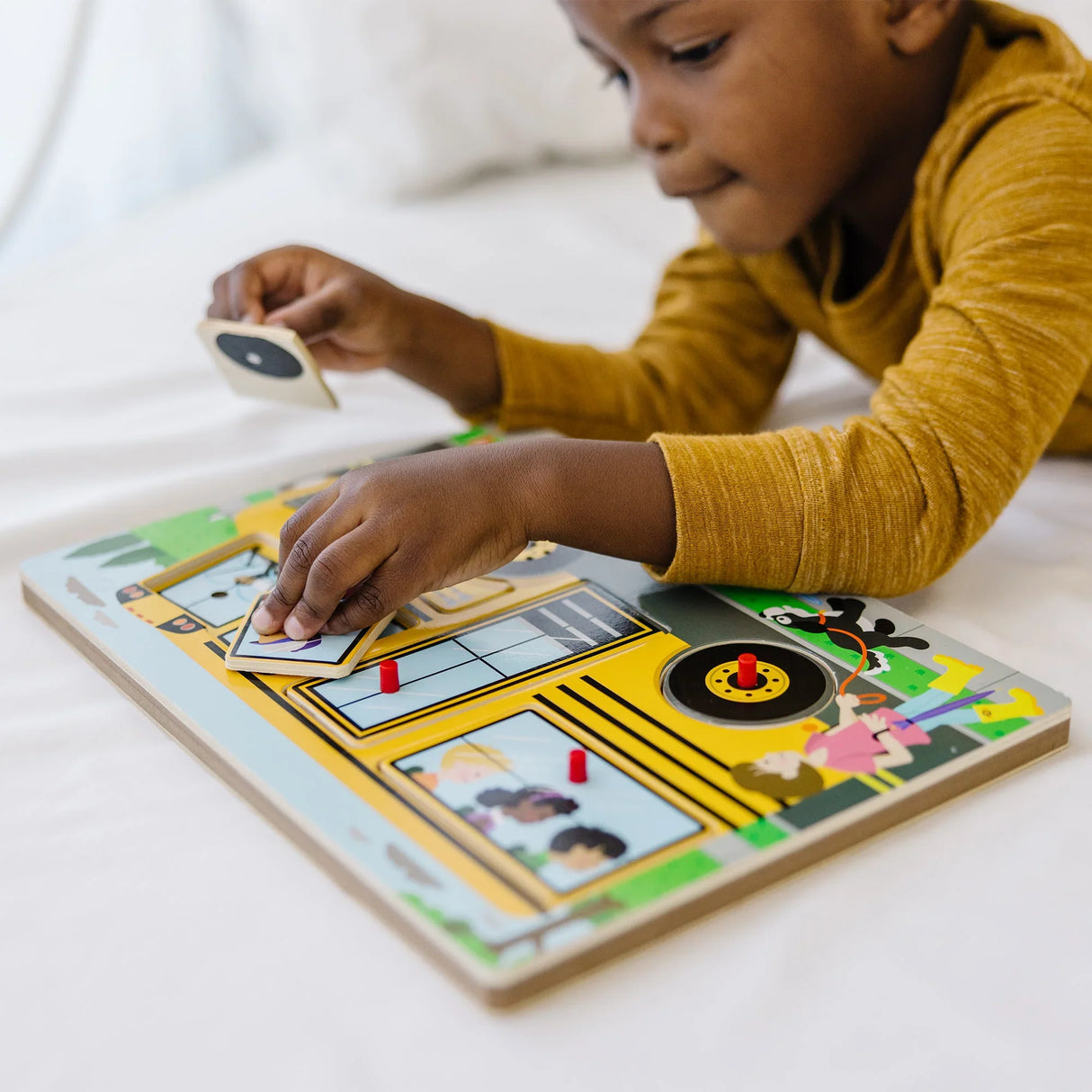 Melissa & Doug: The Wheels on the Bus Song Puzzle 6 Pieces