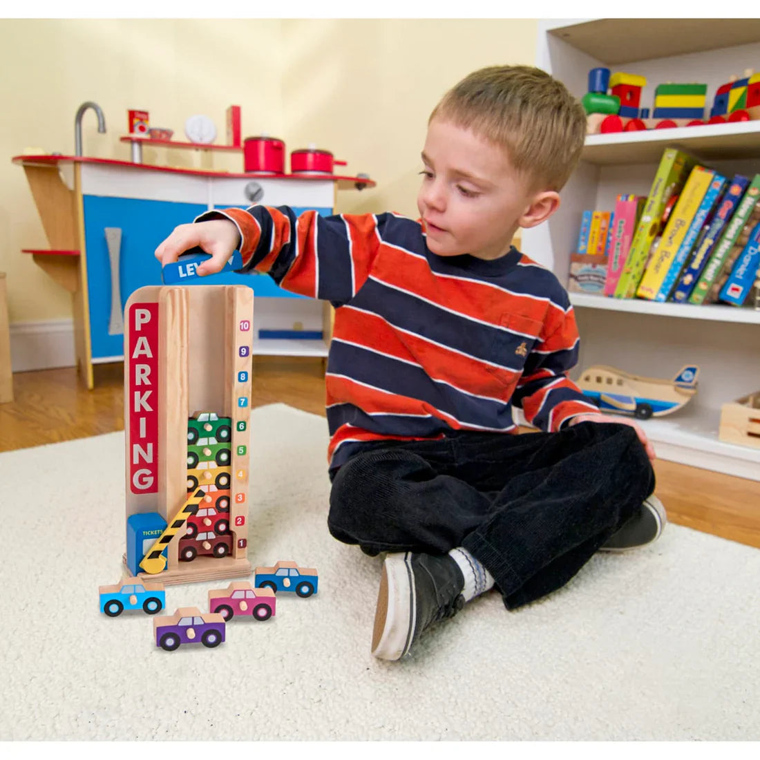 Melissa & Doug: Stack & Count Parking Garage