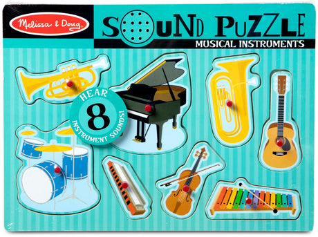 Melissa & Doug: Musical Instruments Sound Puzzle 8 Pieces