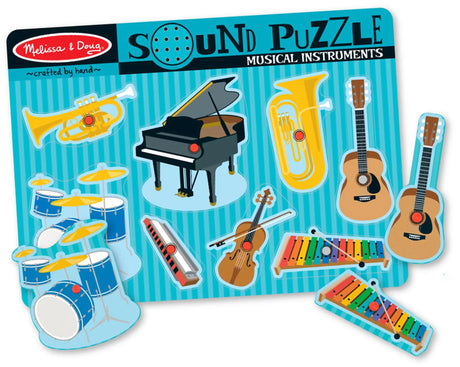 Melissa & Doug: Musical Instruments Sound Puzzle 8 Pieces