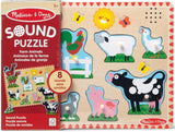 Melissa & Doug: Farm Animals Sound Puzzle 8 Pieces