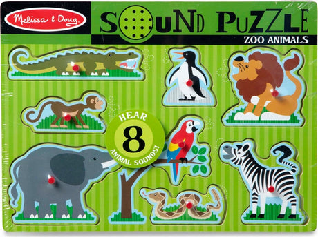 Melissa & Doug: Zoo Animals Sound Puzzle 8 Pieces