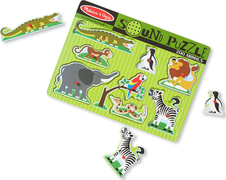 Melissa & Doug: Zoo Animals Sound Puzzle 8 Pieces