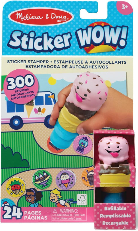 Melissa & Doug: Sticker WOW! Activity Pad Set: Ice Cream