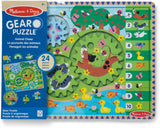 Melissa & Doug: Wooden Animal Chase Gear Puzzle