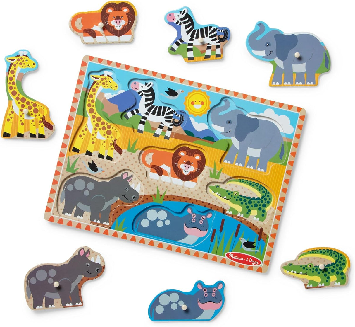 Melissa & Doug: Safari Peg Puzzle