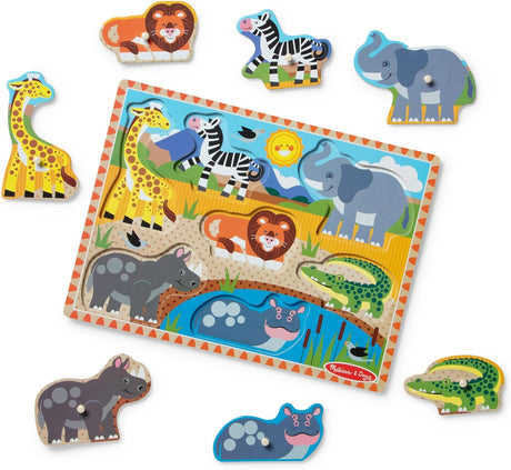 Melissa & Doug: Safari Peg Puzzle