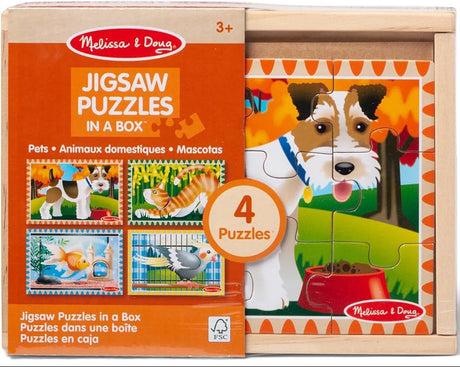 Melissa & Doug: Pets Puzzles in a Box