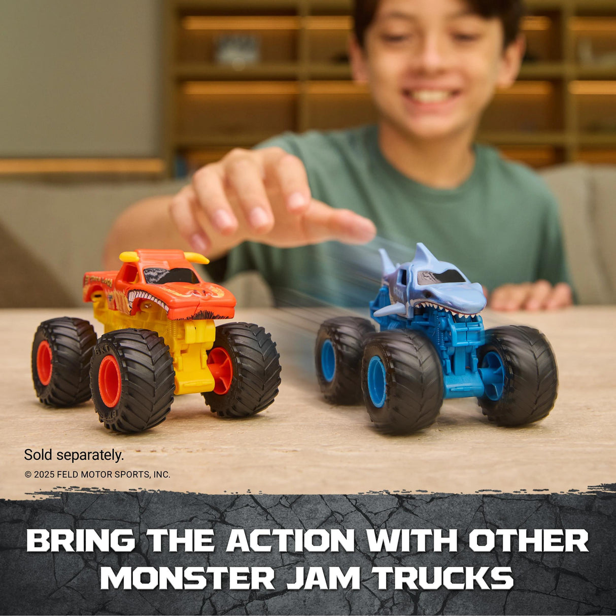 Monster Jam Smash & Bash 1:64 Scale - Classroom Crushers & Crash Course Playset