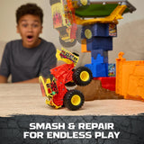 Monster Jam Smash & Bash 1:64 Scale - Classroom Crushers & Crash Course Playset