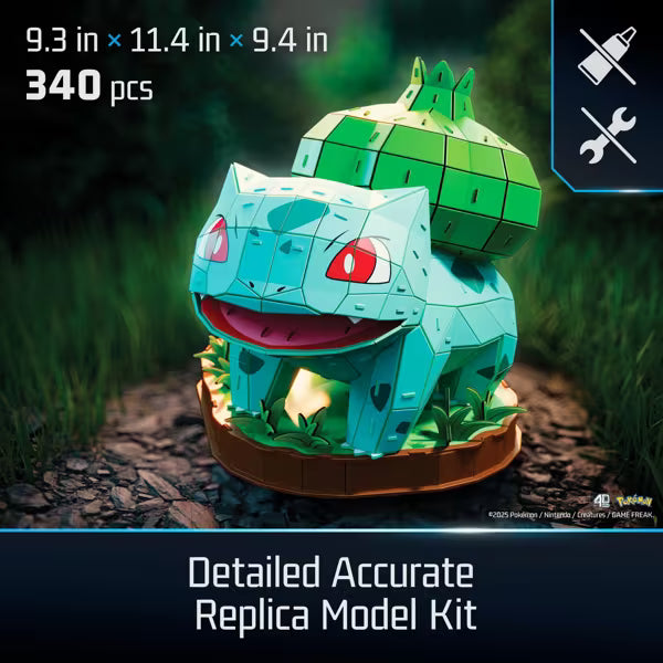 4D Build: Pokemon - Bulbasaur 3D Model Kit