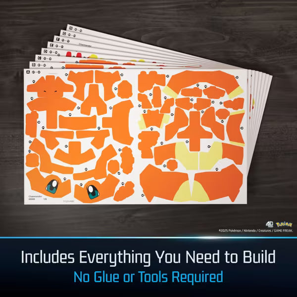 4D Build: Pokemon - Charmander 3D Model Kit