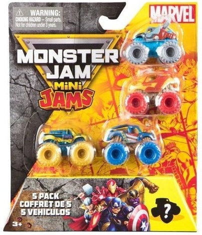 Monster Jam Minis Marvel - 5 Pack