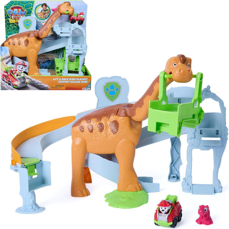 Paw Patrol: The Dino Movie - Lift & Race Dino Playset
