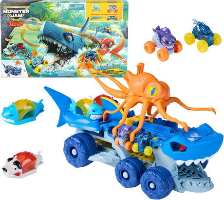 Monster Jam: Mini Jams Megalodon Squid Takedown Playset