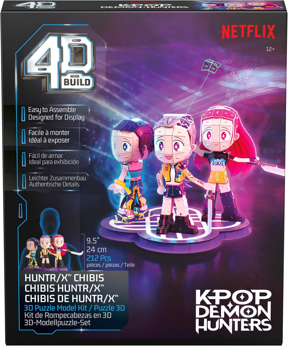 4D Build: K-Pop Demon Hunters - HUNTR/X Chibi 3D Puzzle