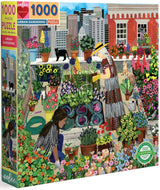 eeBoo: 1000pc Square Puzzle - Urban Gardening
