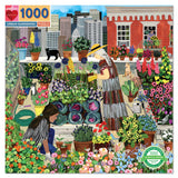 eeBoo: 1000pc Square Puzzle - Urban Gardening