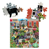 eeBoo: 1000pc Square Puzzle - Urban Gardening