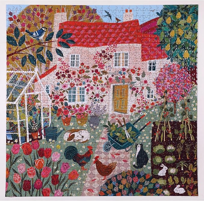 eeBoo: 1000pc Square Puzzle - English Cottage