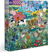 eeBoo: 1000pc Square Puzzle - English Hedgerow