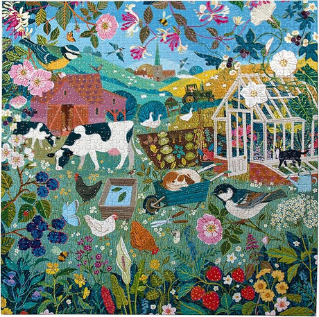 eeBoo: 1000pc Square Puzzle - English Hedgerow
