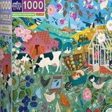 eeBoo: 1000pc Square Puzzle - English Hedgerow
