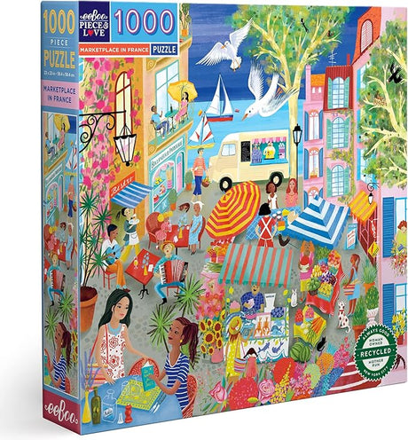 eeBoo: 1000pc Square Puzzle - Marketplace in France