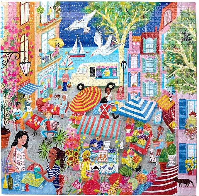 eeBoo: 1000pc Square Puzzle - Marketplace in France