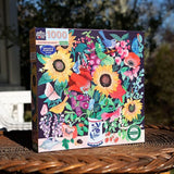 eeBoo: 1000pc Square Puzzle - Summer Bouquet