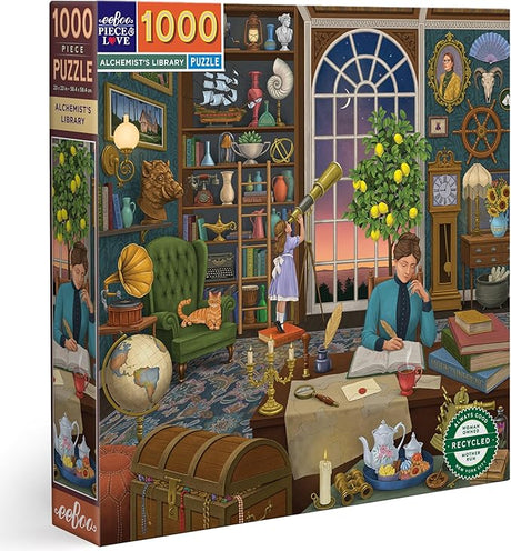eeBoo: 1000pc Square Puzzle - Alchemists Library