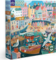 eeBoo: 1000pc Square Puzzle - Seaside Harbor