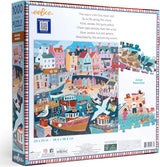eeBoo: 1000pc Square Puzzle - Seaside Harbor