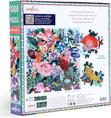 eeBoo: 1000pc Square Puzzle - Spring Bouquet