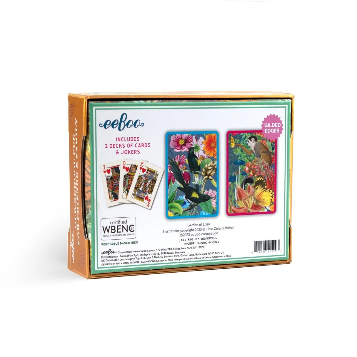 eeBoo: Playing Cards - Garden of Eden (Set of 2)