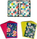 eeBoo: Playing Cards - Roses & Asters (Set of 2)