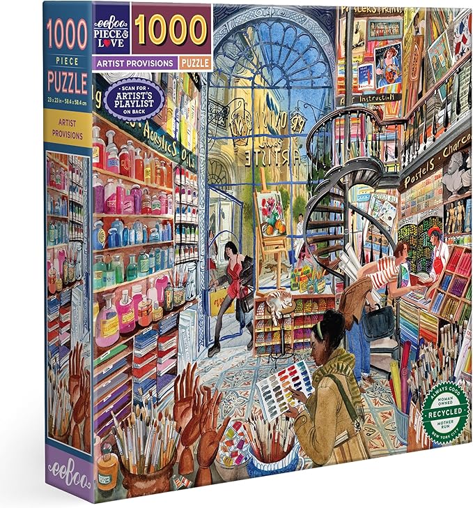 eeBoo: 1000pc Square Puzzle - Artist Provisions