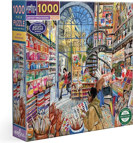 eeBoo: 1000pc Square Puzzle - Artist Provisions
